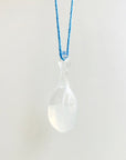 THROAT CHAKRA "expression" DropUp Glass Amulet