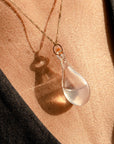 SACRAL CHAKRA "create" DropUp Glass Amulet