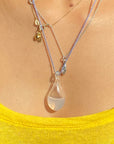 SOLAR PLEXUS CHAKRA "power" DropUp Glass Amulet